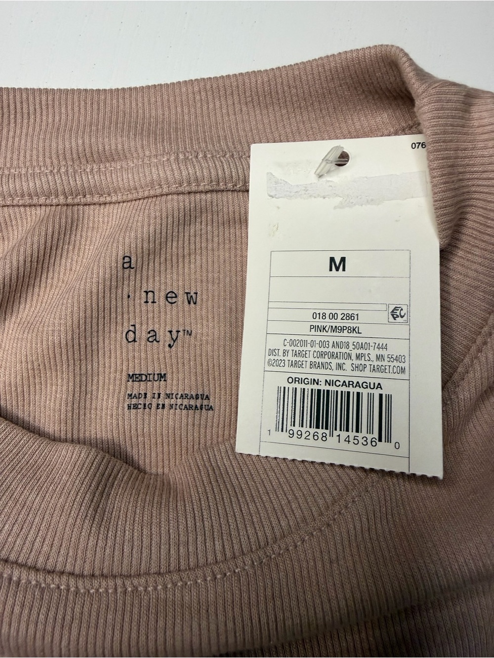 a new day Short Sleeve Crewneck Tee in Dusty Rose - Picture 3 of 3
